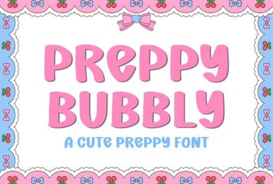 Preppy Bubbly Font